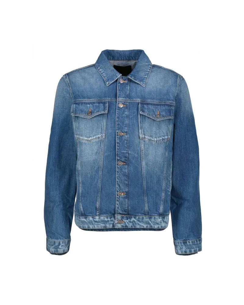 Dondup Herren Jeansjacke aus Rigid Denim Blue