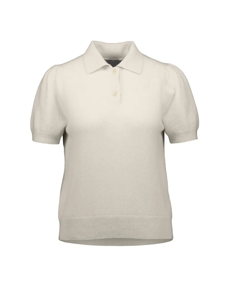 ALLUDE Damen Kaschmirpullover Offwhite