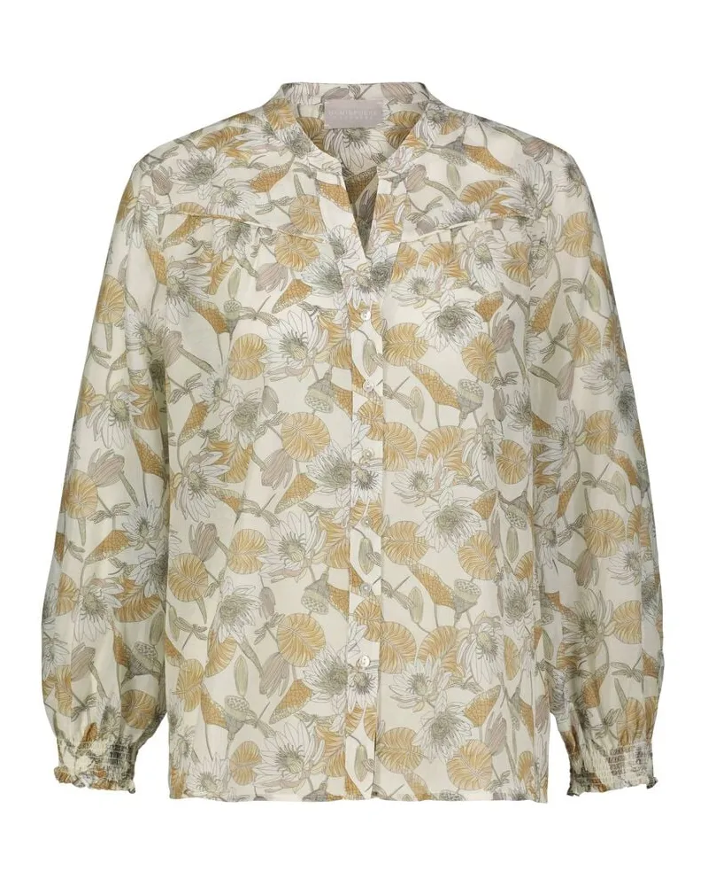 hemisphere Damen Tunika aus Baumwoll-Seiden-Mix Camel