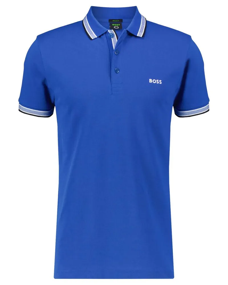 HUGO BOSS Herren Poloshirt PADDY Regular Fit Blau