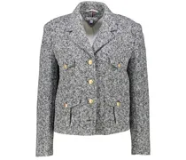 Damen Boucle-Blazer mit Wolle Boxy Fit