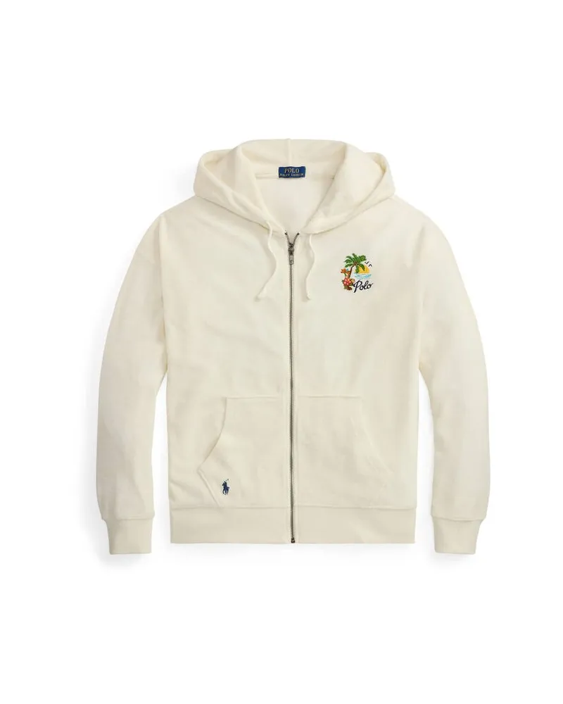 Ralph Lauren Herren Sweatjacke aus Baumwollmix Creme