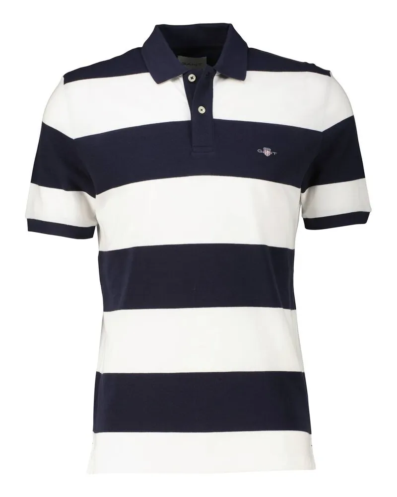 Gant Herren Poloshirt mit Bio-Baumwolle BLOCK STRIPE POLO Marine