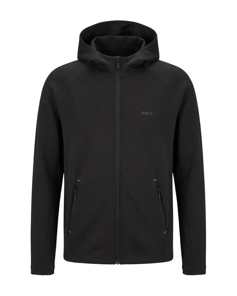 HUGO BOSS Herren Sweatshirt SICON ACTIVE Schwarz