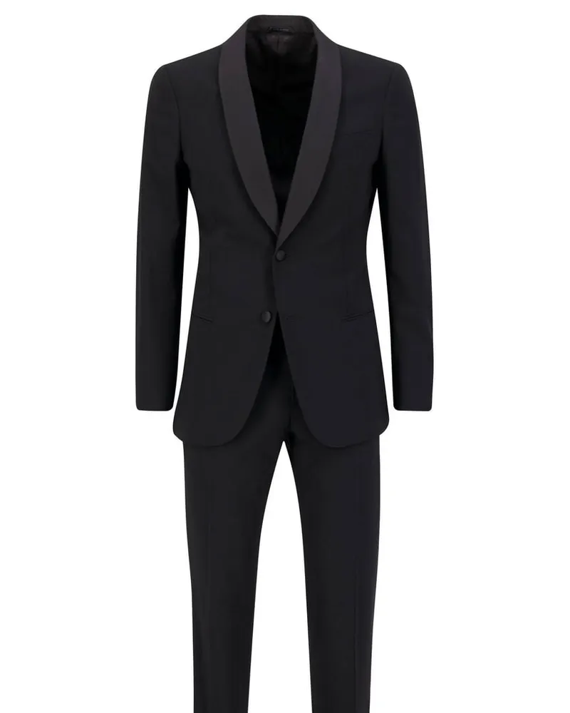 Giorgio Armani Herren Anzug aus Wolle und Seide Schwarz