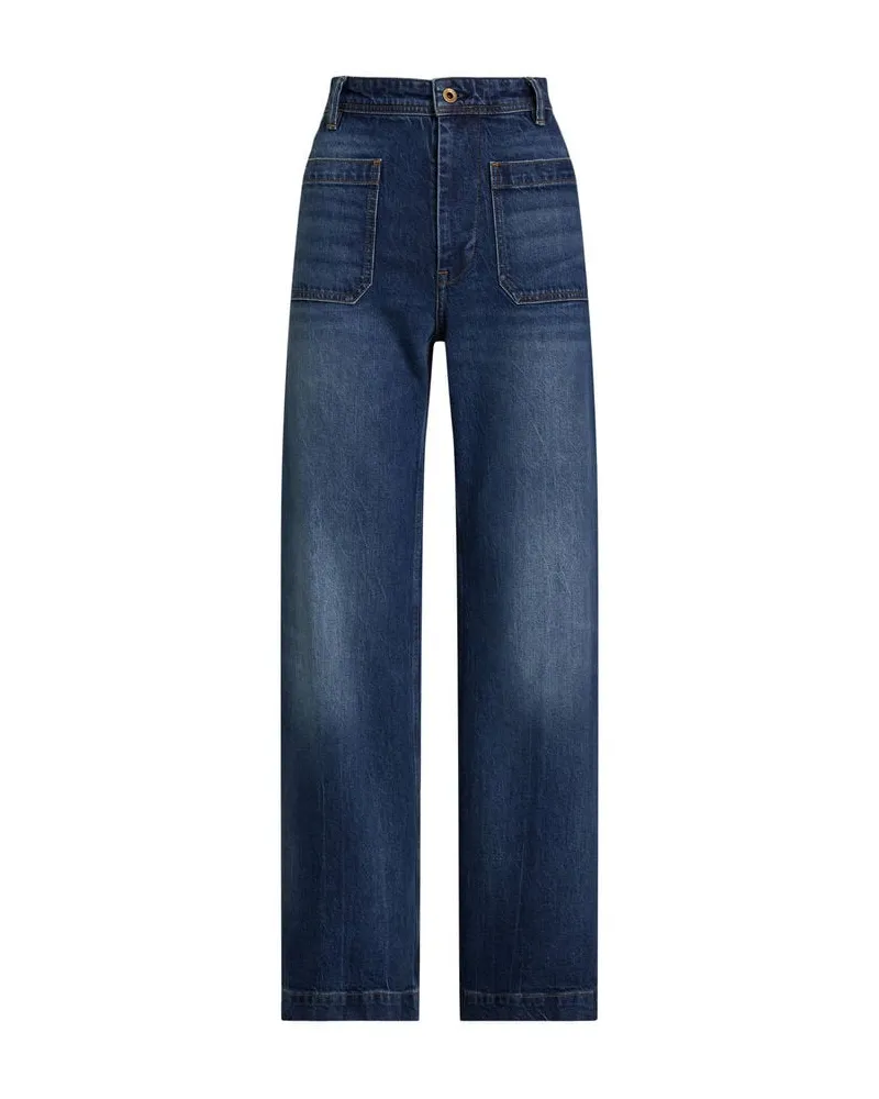 Ralph Lauren Damen Jeans Bootcut Fit Blue