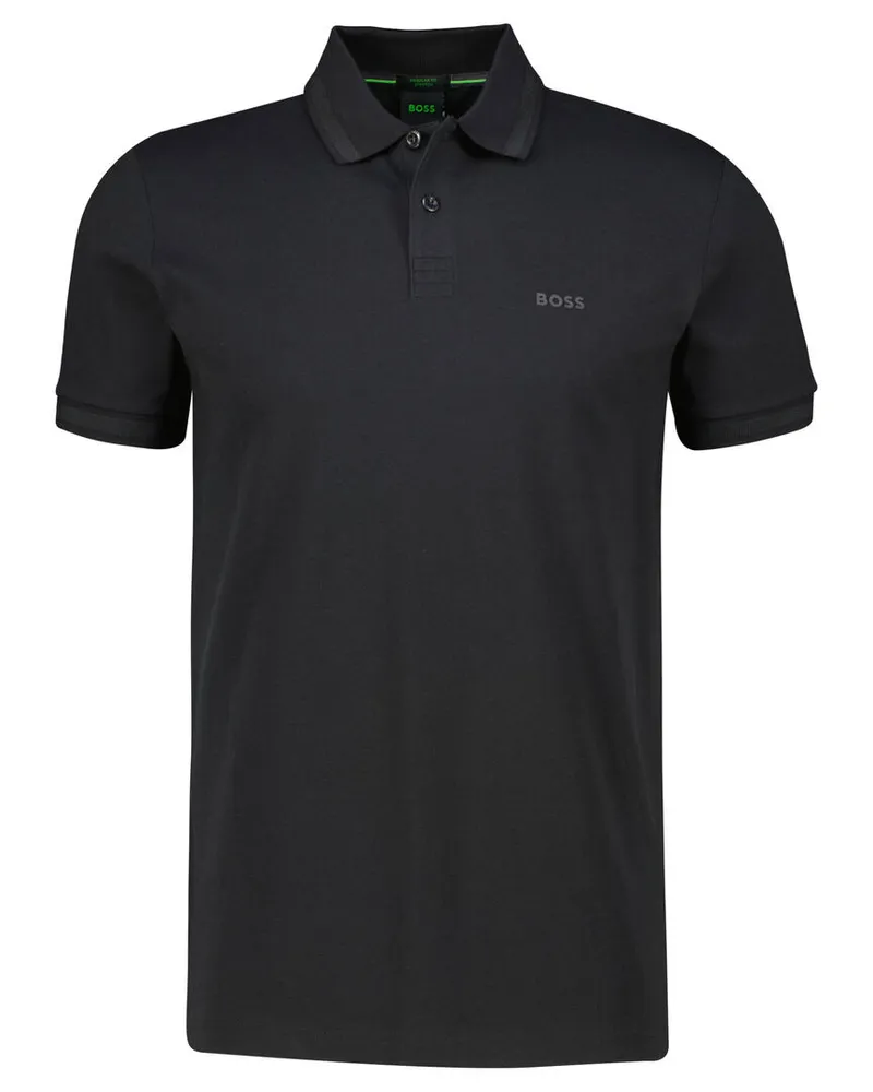 HUGO BOSS Herren Poloshirt PIO Regular Fit Schwarz