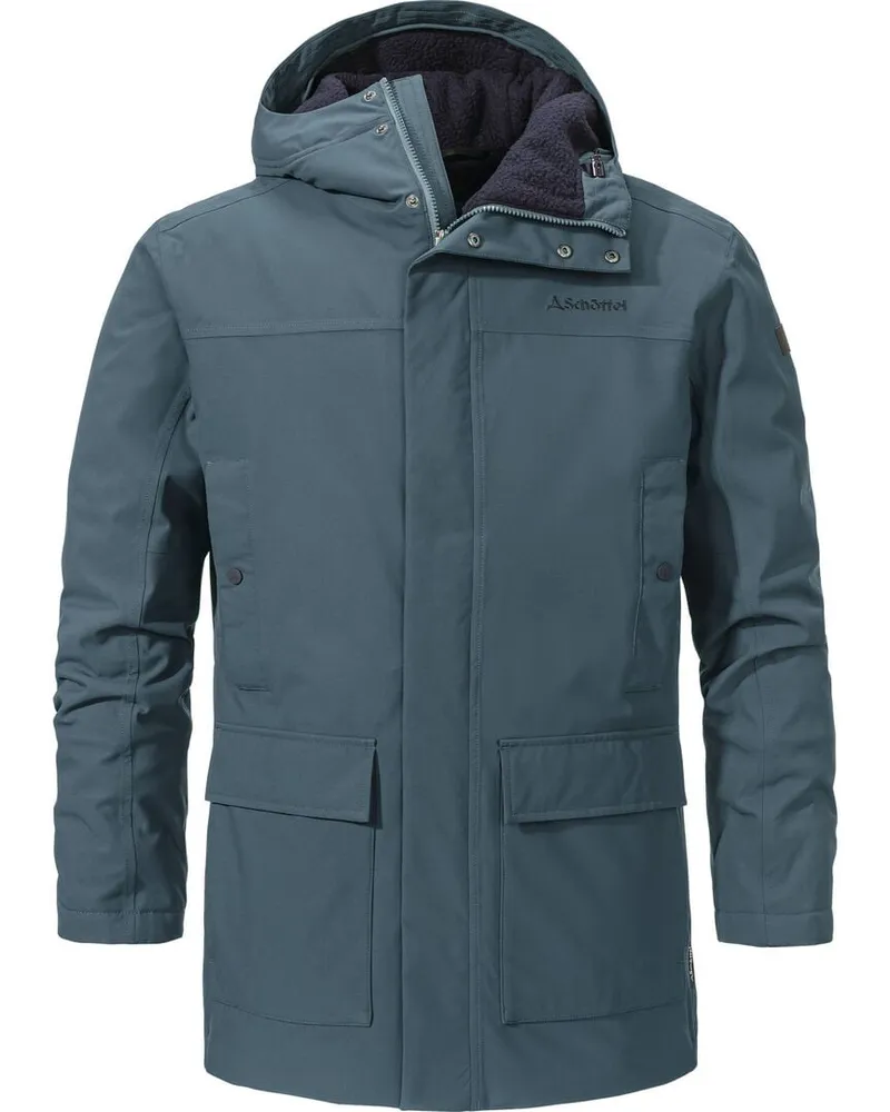 Schöffel Herren Jacke "Insulated Parka Rotterdam M Rauchblau
