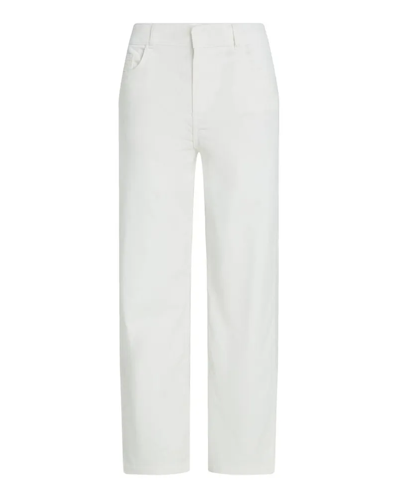 Tommy Hilfiger Damen Cordhose Relaxed Fit Weiss