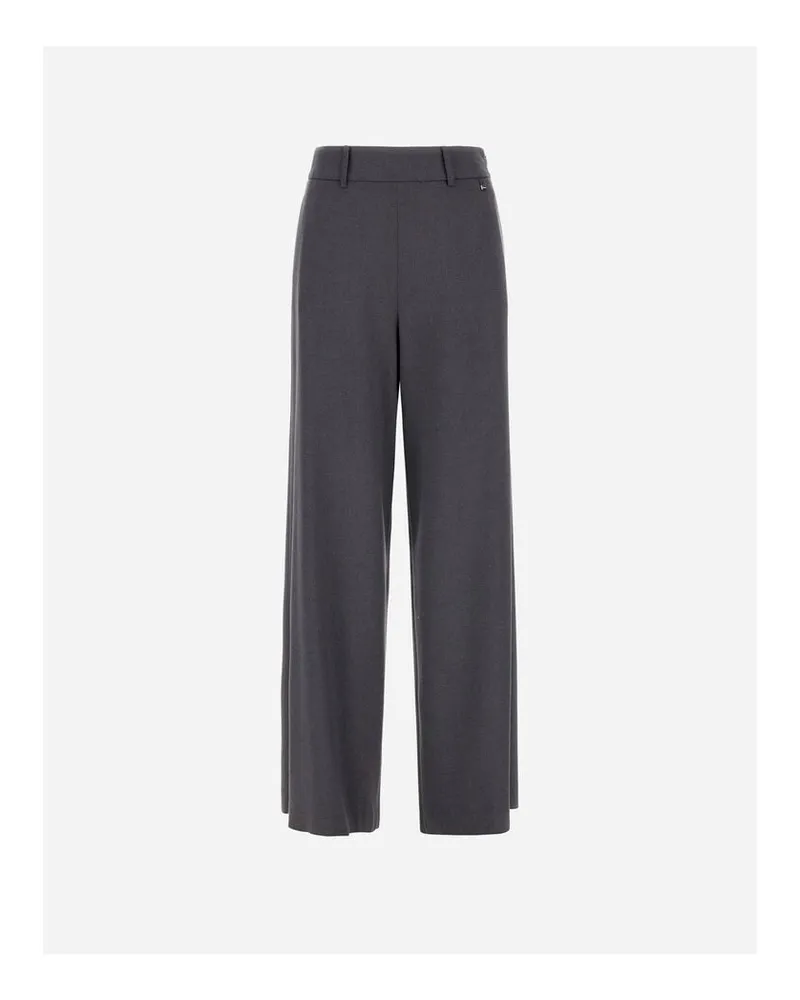 Herno Damen Hose aus Flanell Anthrazit