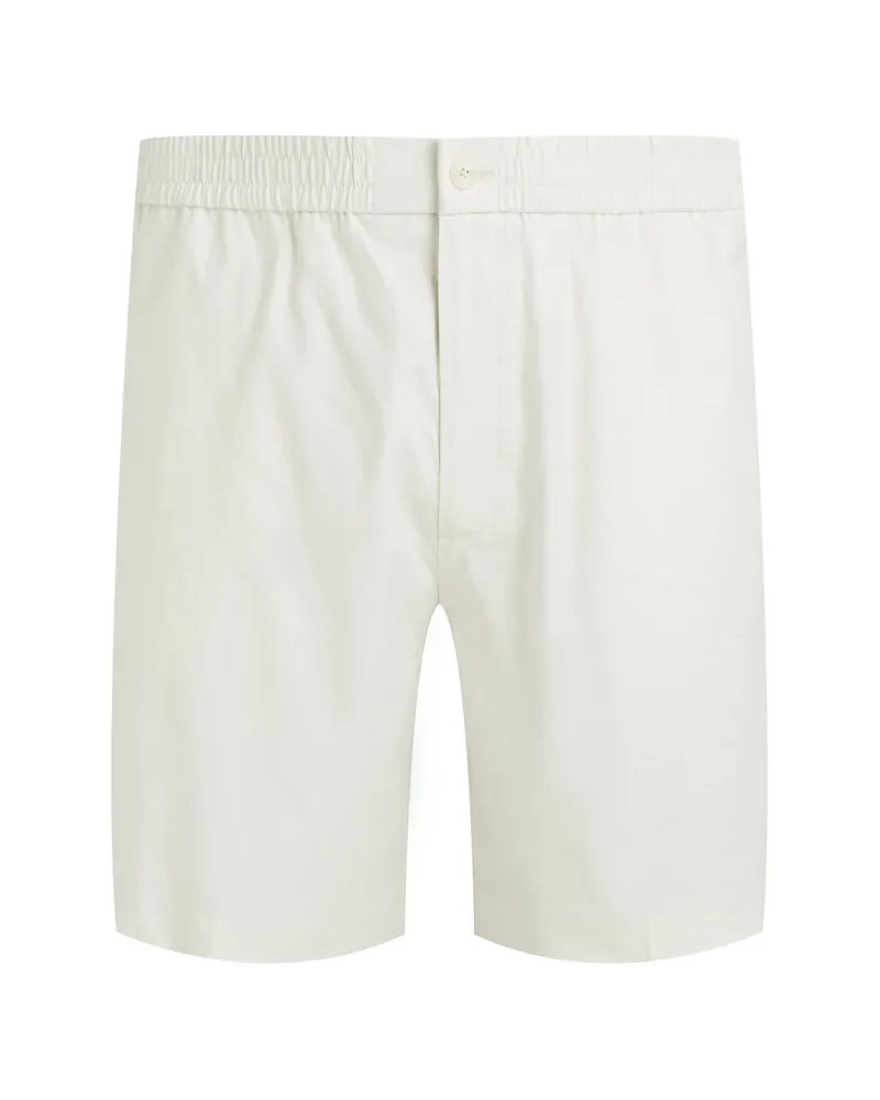 Calvin Klein Herren Shorts mit Leinen Silber