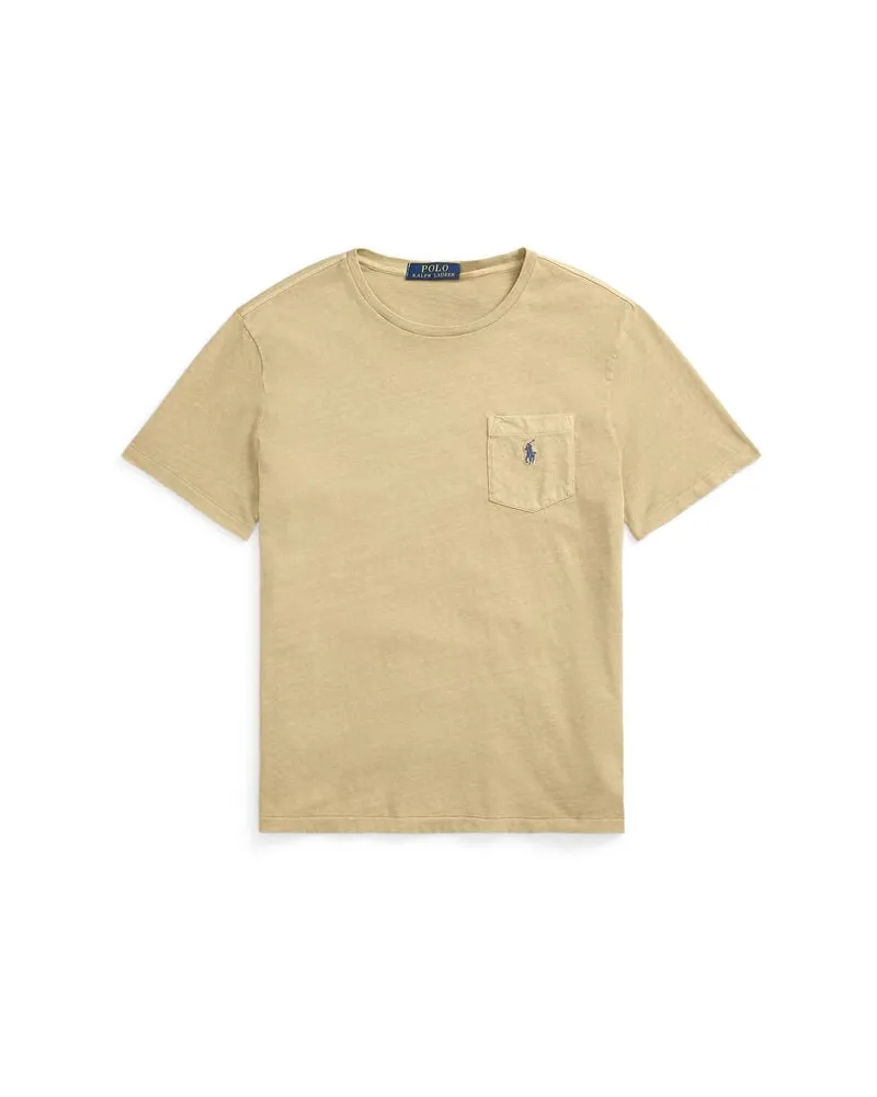 Ralph Lauren Herren T-Shirt aus Leinenmix Beige