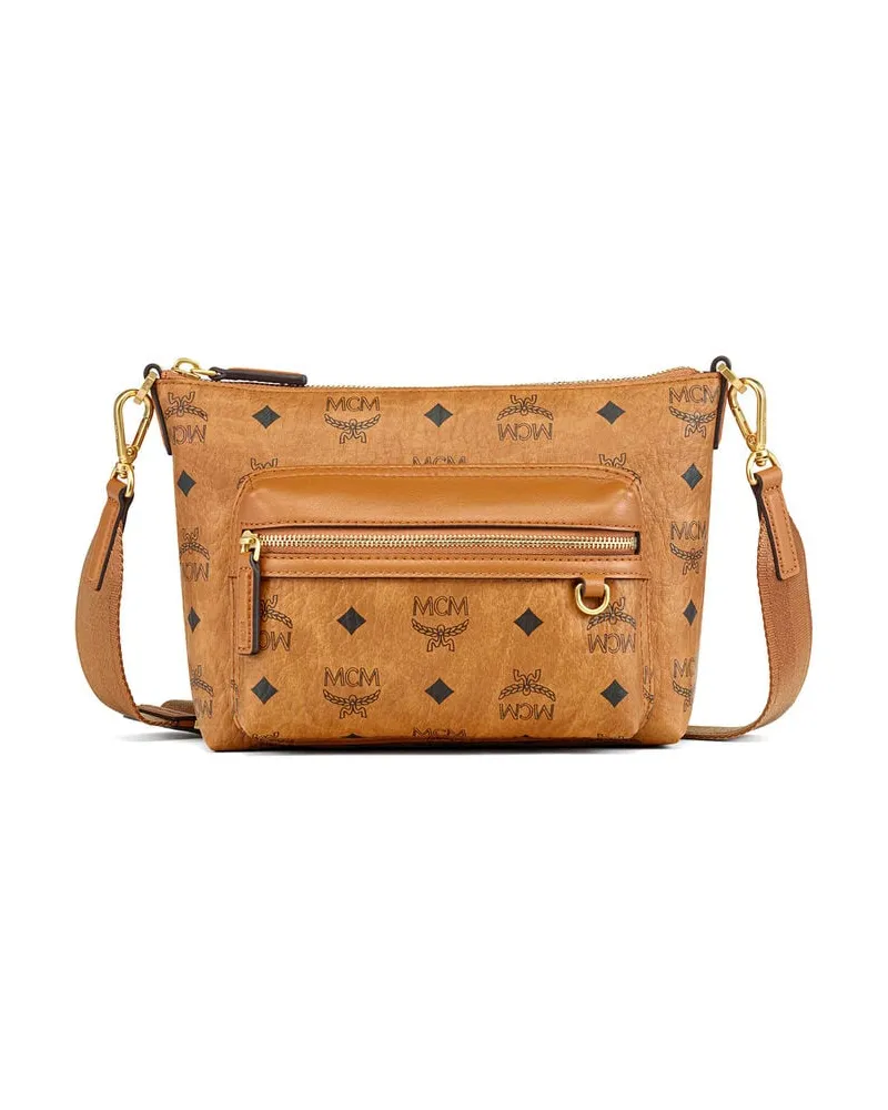 MCM Umhängetasche AREN VISETOS CROSSBODY SMALL Cognac