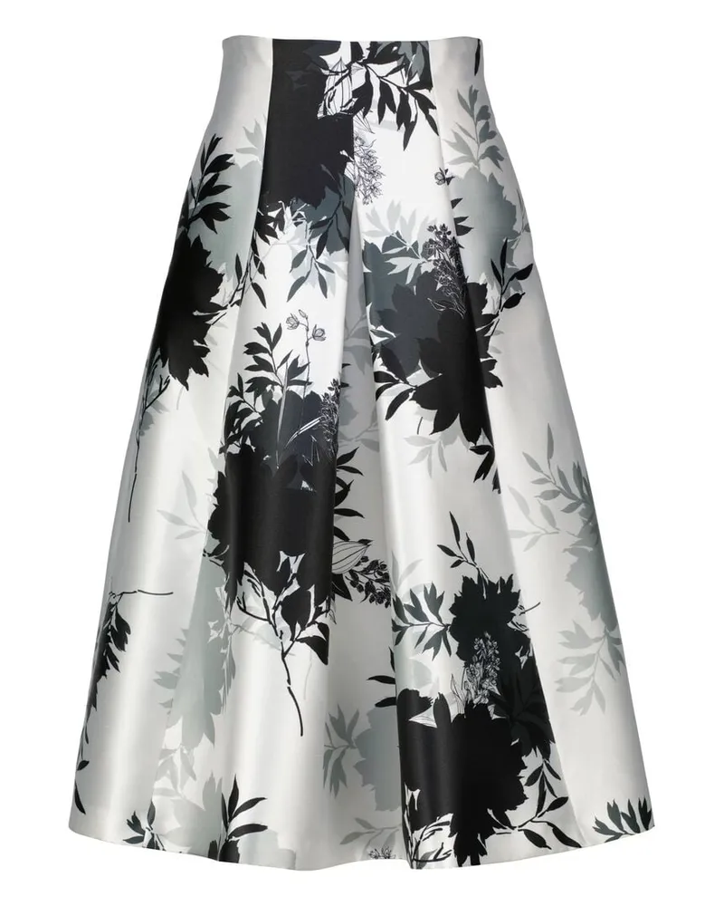 Maison Common Damen Rock mit Falten Schwarz