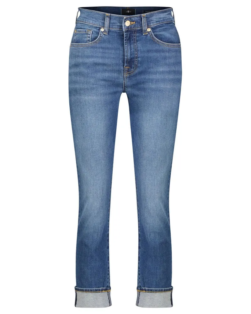 7 for all mankind Damen Jeans RELAXED SKINNY Slim Ilussion Blue