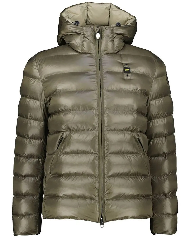 Blauer Herren Steppjacke ADAMS Regular Fit Oliv