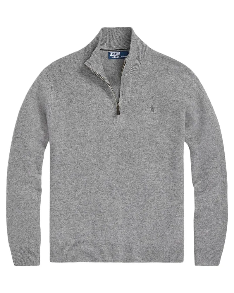 Ralph Lauren Herren Strickpullover aus Wolle Grau