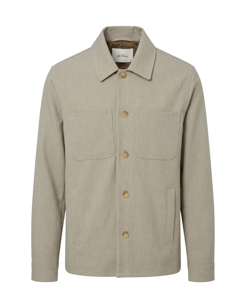 LES DEUX Herren Hemdjacke Braun