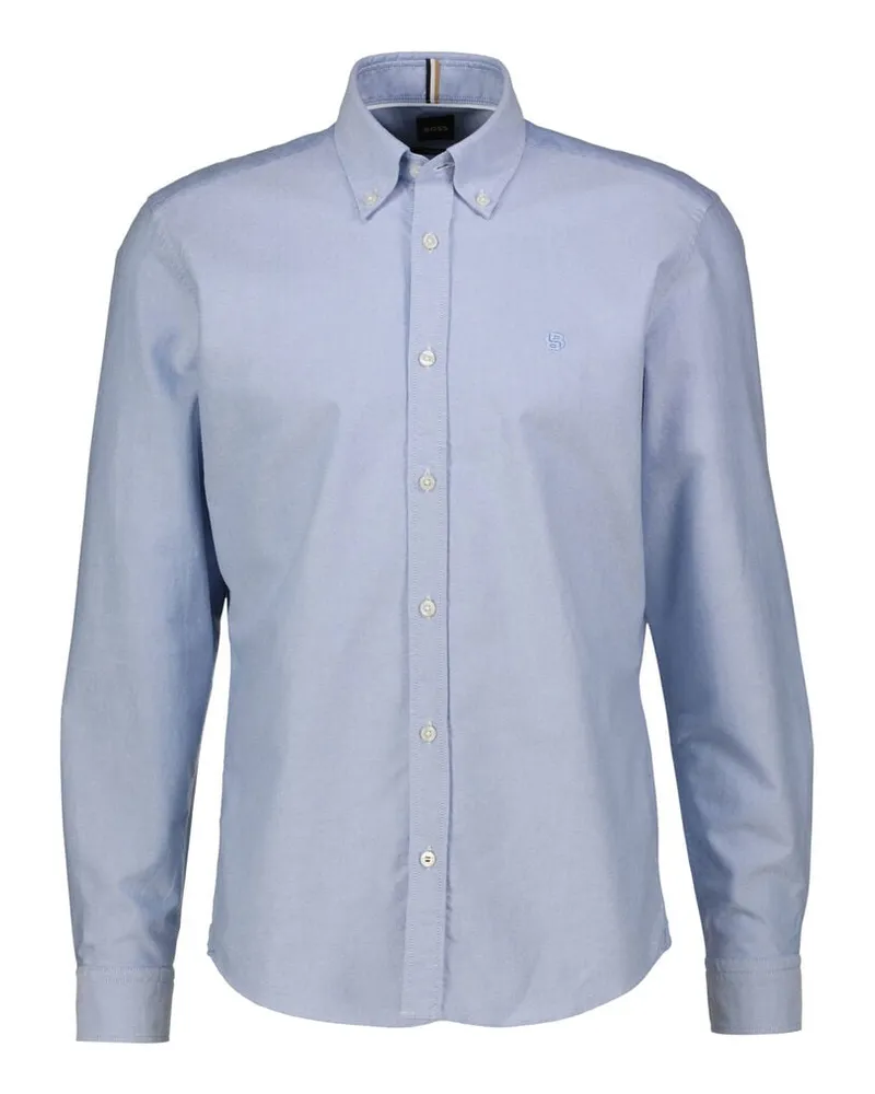 HUGO BOSS Herren Hemd H-LIAM Regular Fit Blau