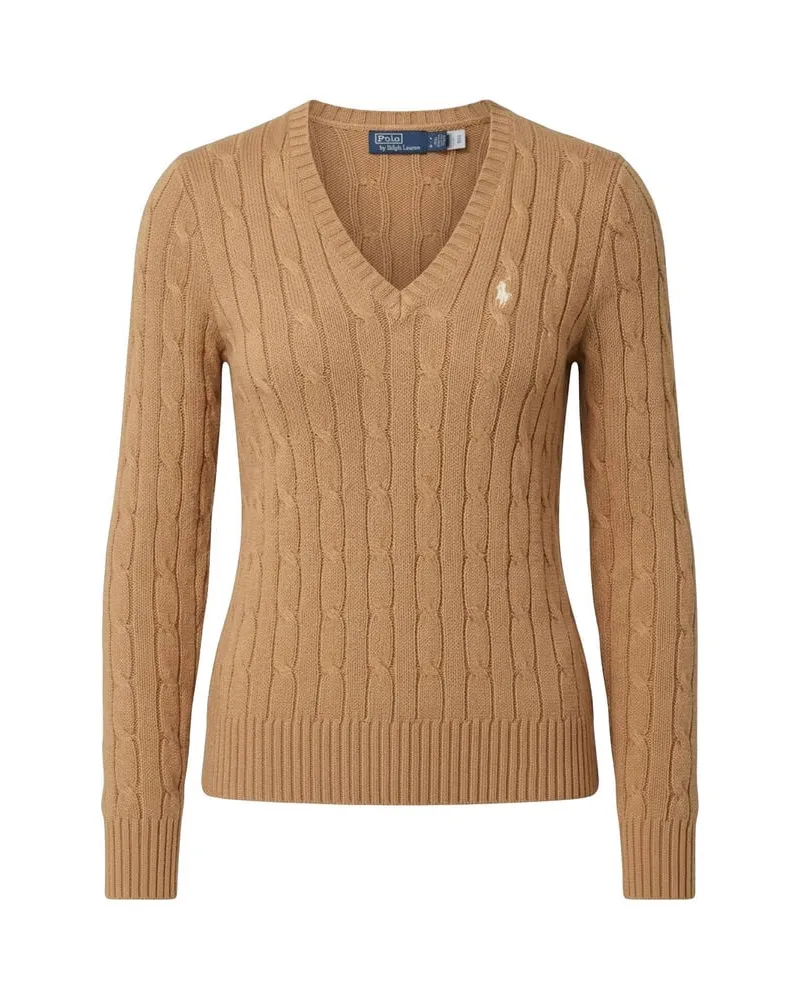 Ralph Lauren Damen Strickpullover aus Baumwolle Camel