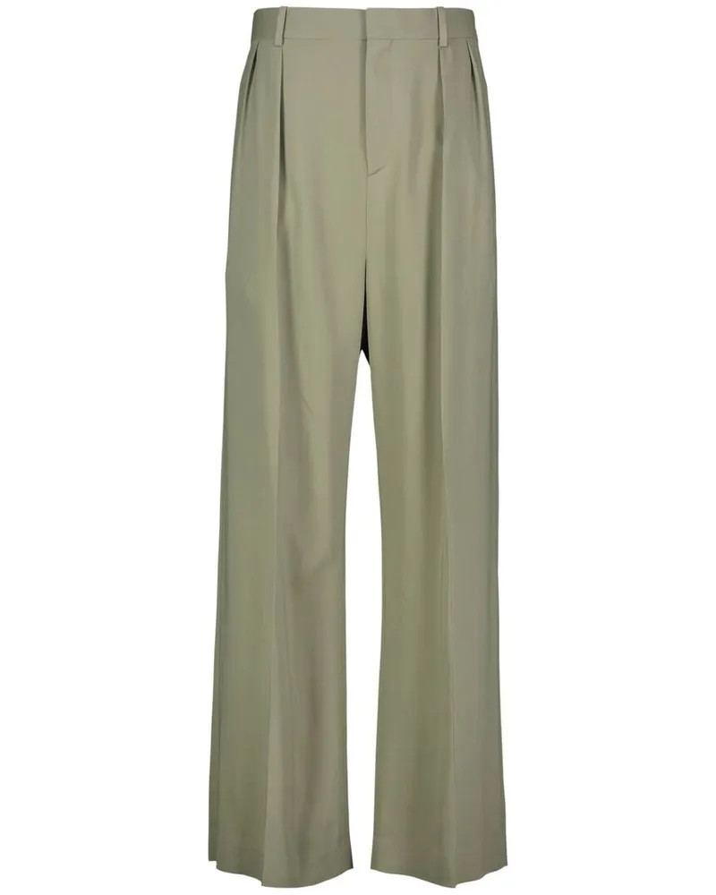 Loewe Herren Bundfaltenhose aus Cady Khaki