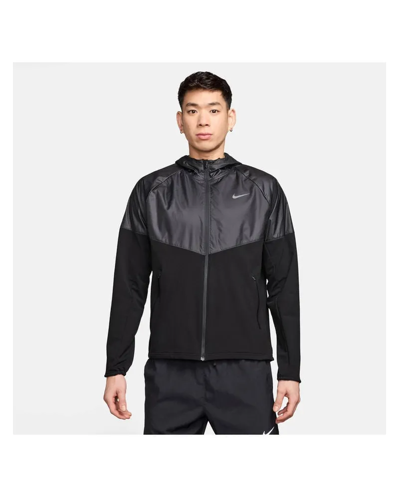 Nike Herren Laufjacke MILER Repel Winterized Schwarz
