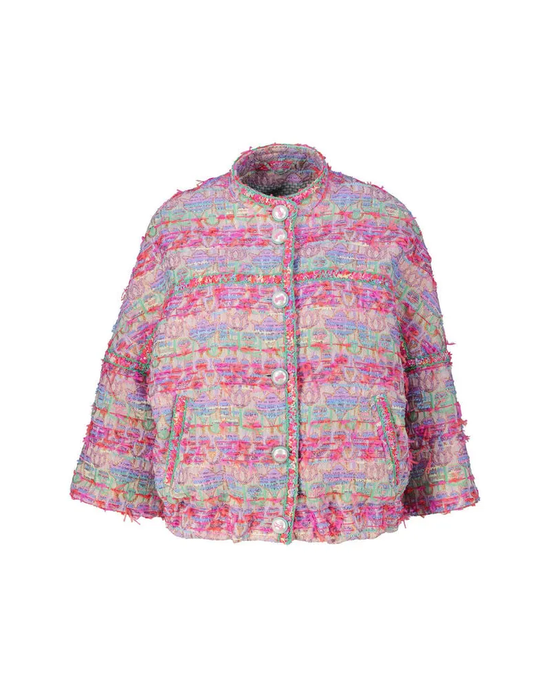 Maison Common Damen Blazer mit Borten Pink