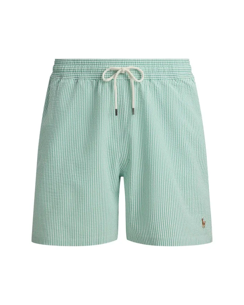 Ralph Lauren Herren Badeshorts aus Seersucker Mint