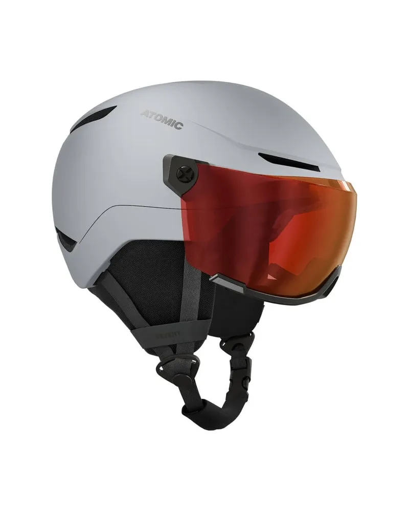 Atomic Kinder Skihelm REVENT VISOR JR Stone