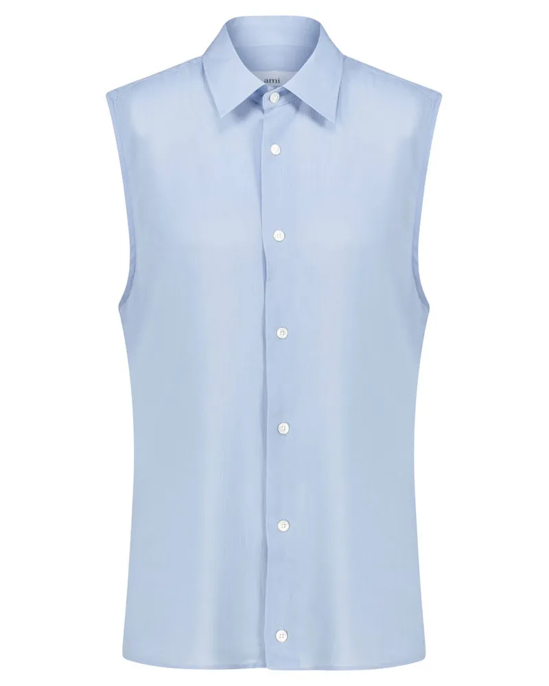 AMI Paris Damen Blusentop Bleu