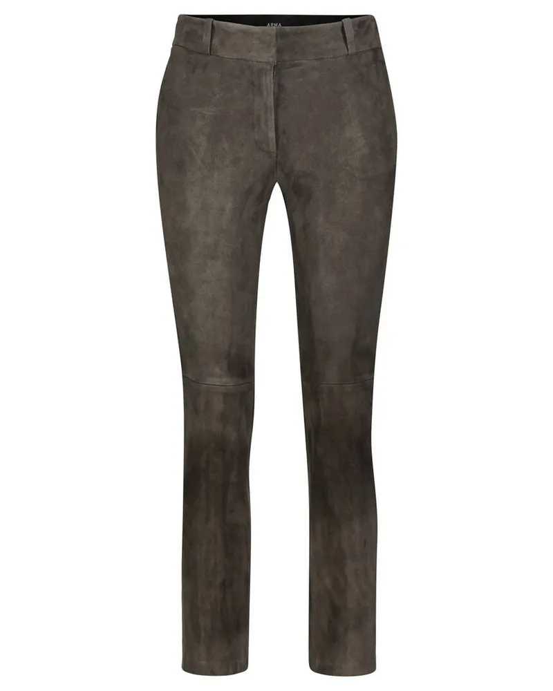 Arma Damen Velourslederhose JEN STRETCH SUEDE Anthrazit