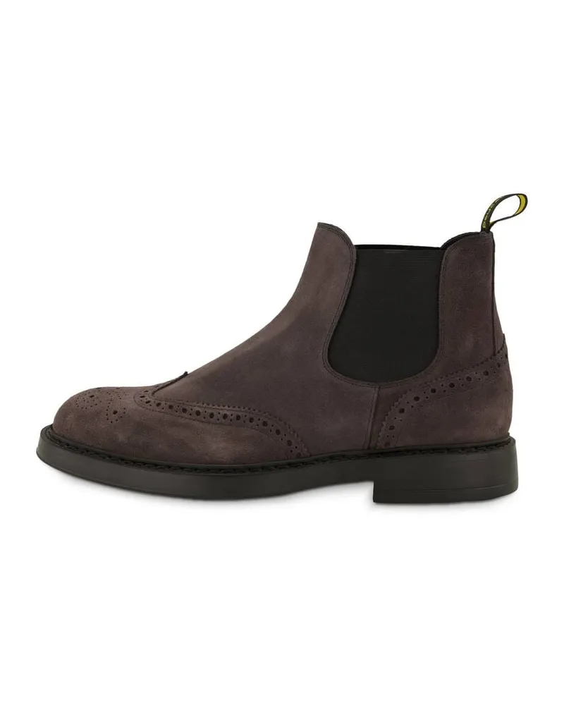 Doucal´s Herren Chelsea Boots aus Leder Anthrazit