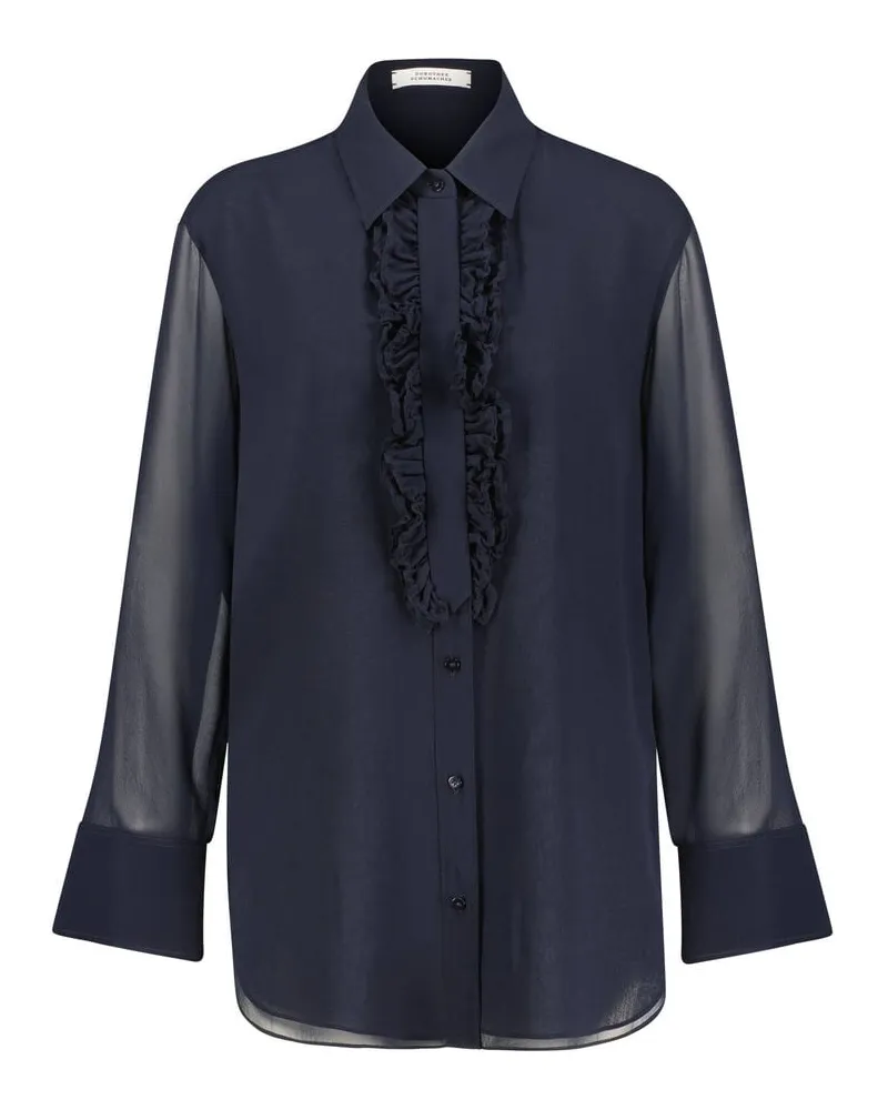 Dorothee Schumacher Damen Hemdbluse SHEER DREAMS Navy