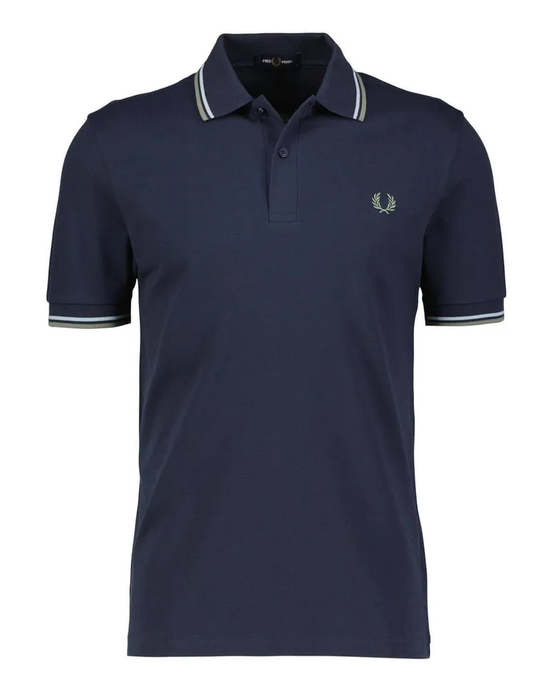 Fred Perry Herren Poloshirt M3600 THE TWIN TIPPED Petrol