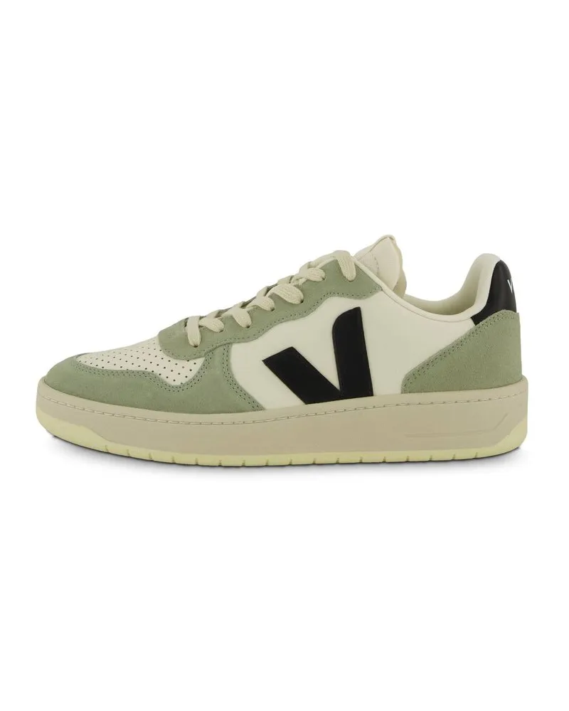 VEJA Herren Sneaker V-10 LEATHER PURE Weiss