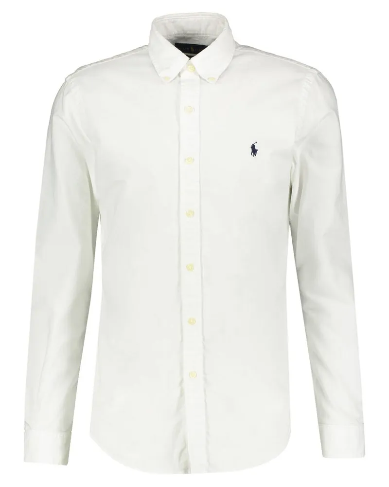 Ralph Lauren Herren Freizeithemd Langarm Weiss