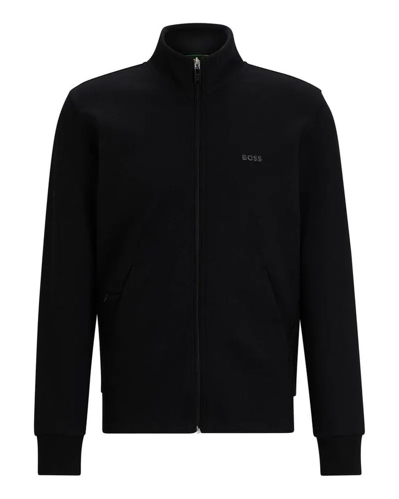 HUGO BOSS Herren Sweatjacke SKAZ Schwarz