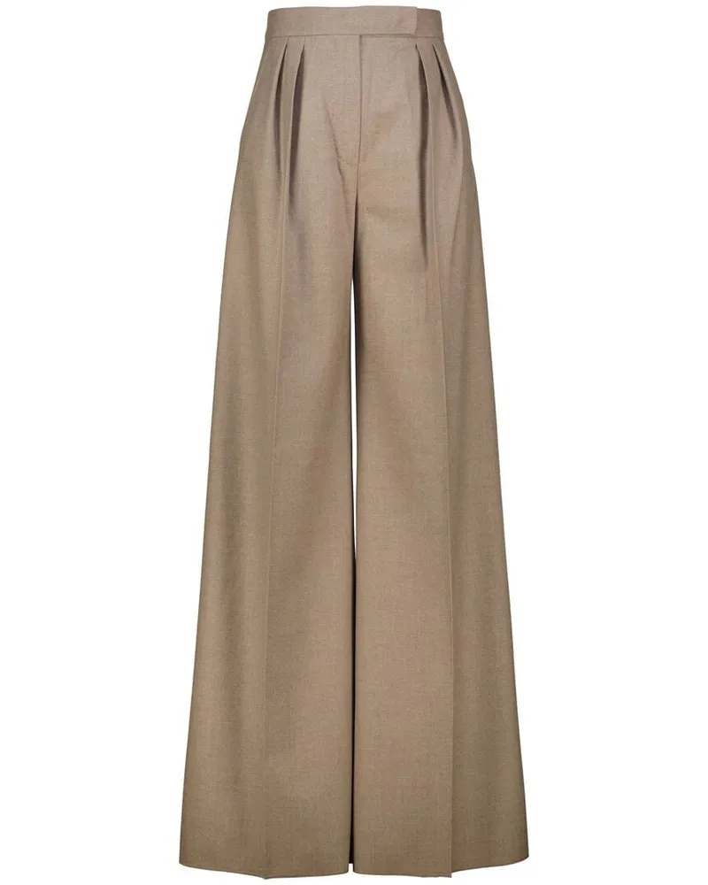 Max Mara Damen Hose aus Kaschmir-Foule ZULIA Sand