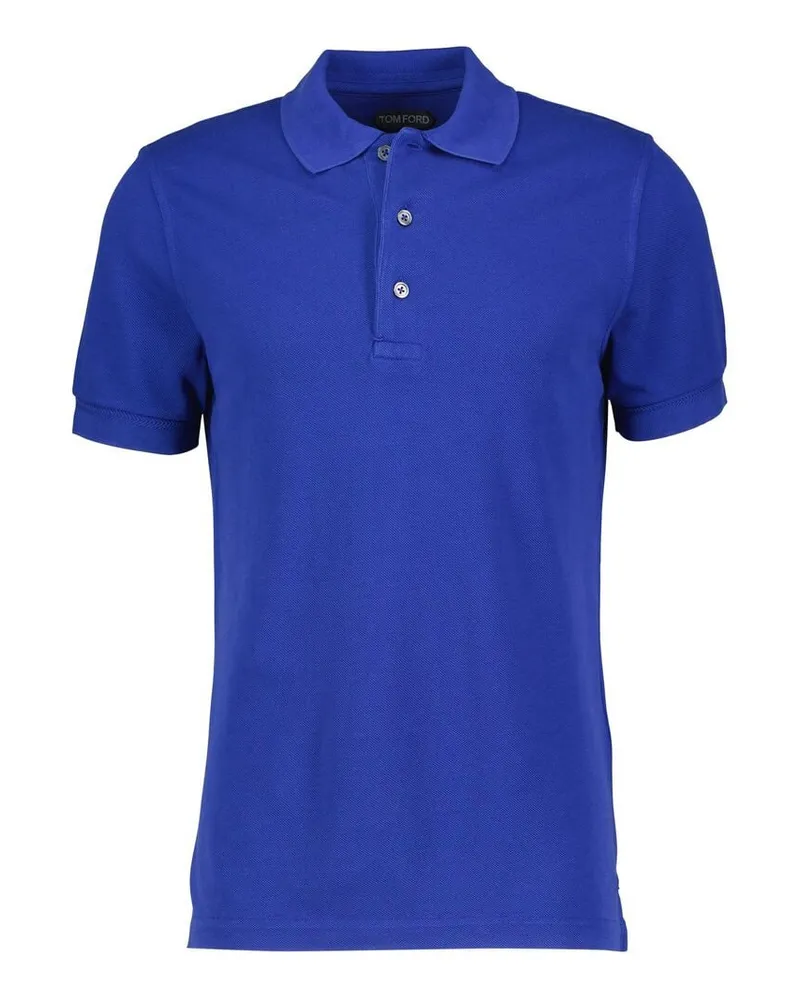 Tom Ford Herren Poloshirt Blau