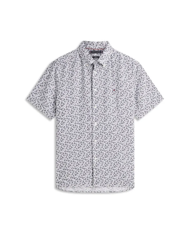 Tommy Hilfiger Herren Hemd Regular Fit Weiss