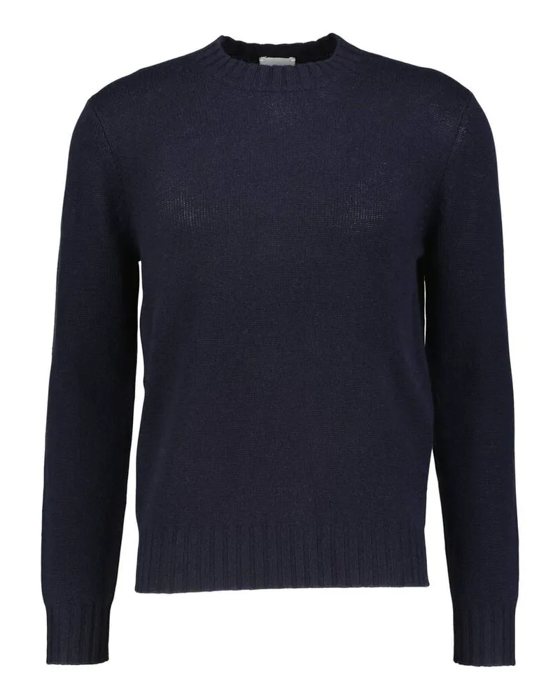 ALLUDE Herren Pullover aus Wolle und Kaschmir Marine