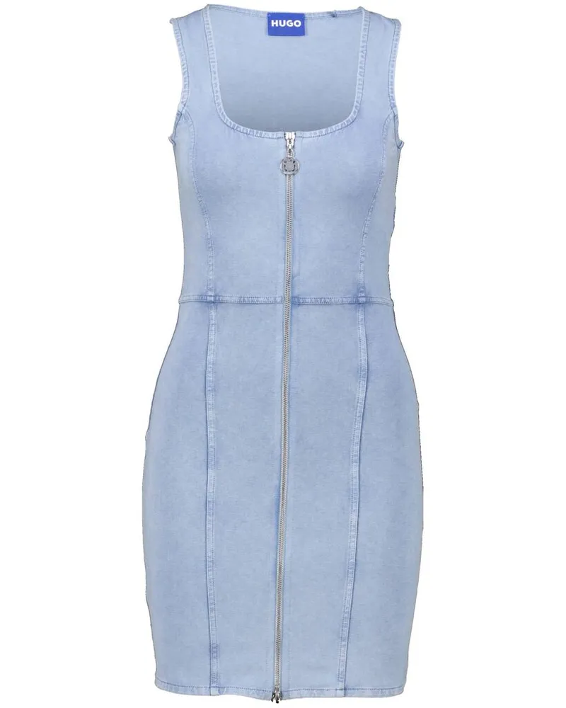 HUGO BOSS Damen Minikeid NELIPA mit Reißverschluss Bleu