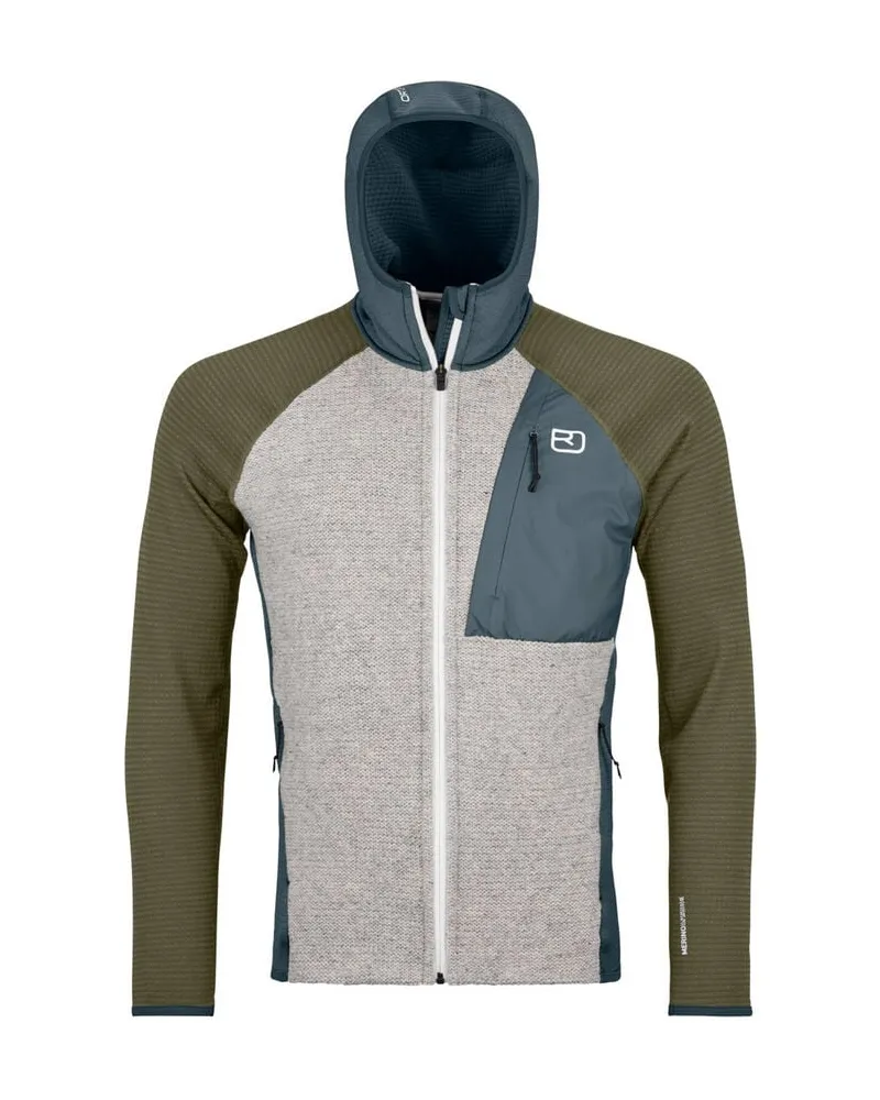 Ortovox Herren Hoodie FLEECE GP CLASSIC KNIT HOODIE Dunkelgrau
