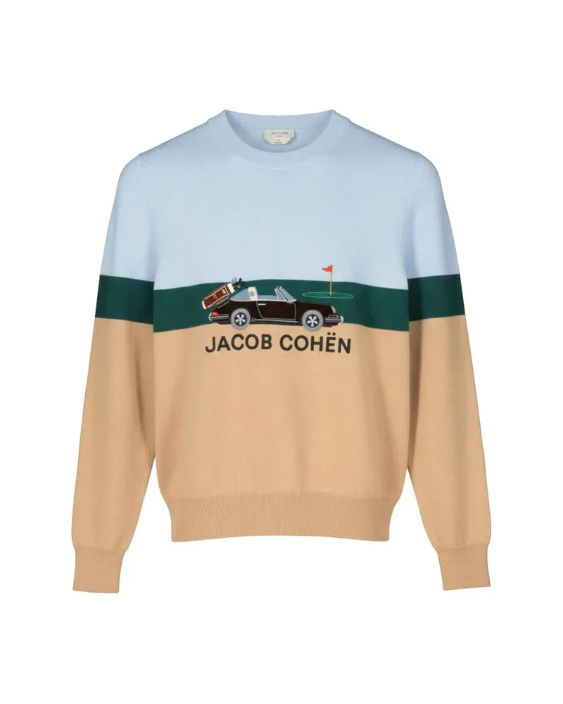 Jacob Cohën Herren Pullover aus Kaschmir-Woll-Mix Mehrfarbig
