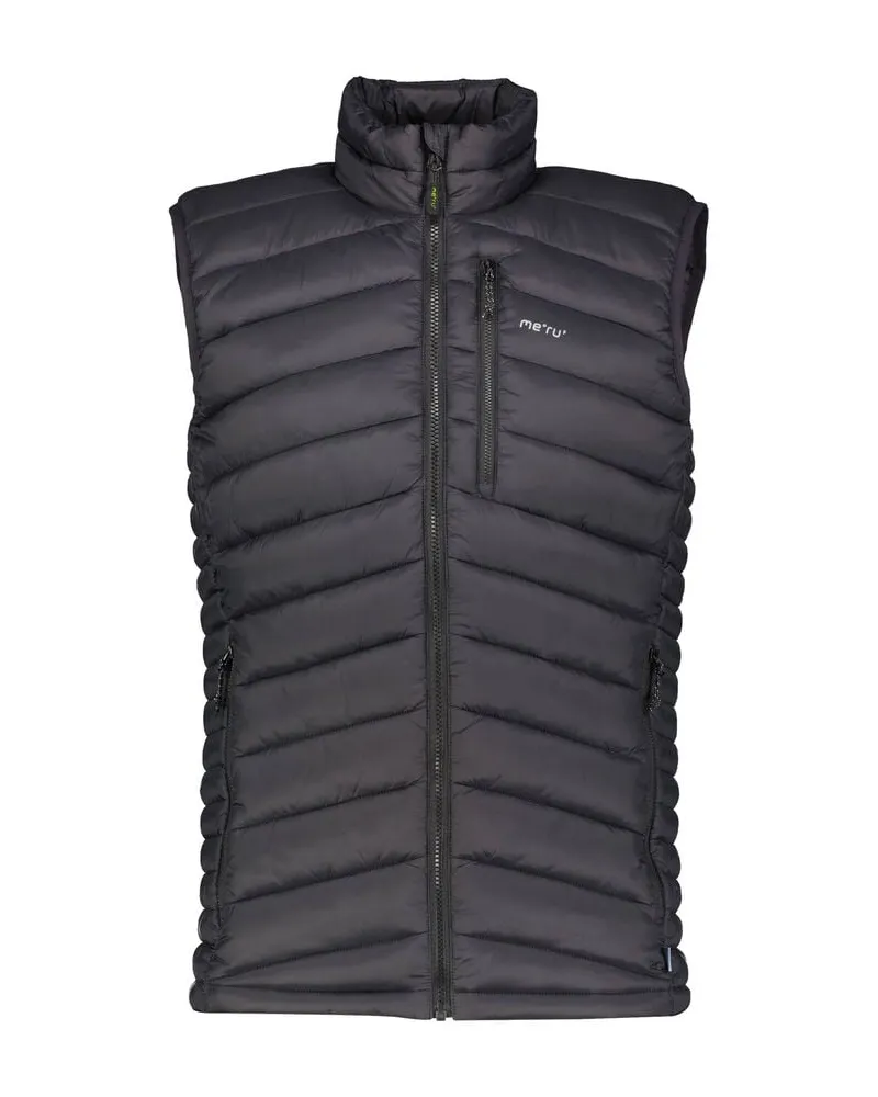 me°ru' Herren Steppweste BENDIGO PADDED VEST MEN Schwarz