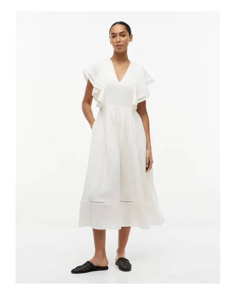 Tommy Hilfiger Damen Kleid Ivory