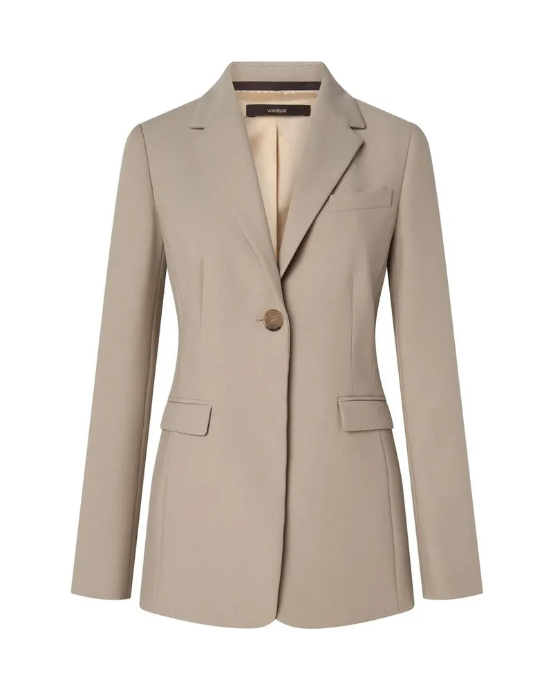 windsor. Damen Blazer aus Viskosemix Taupe