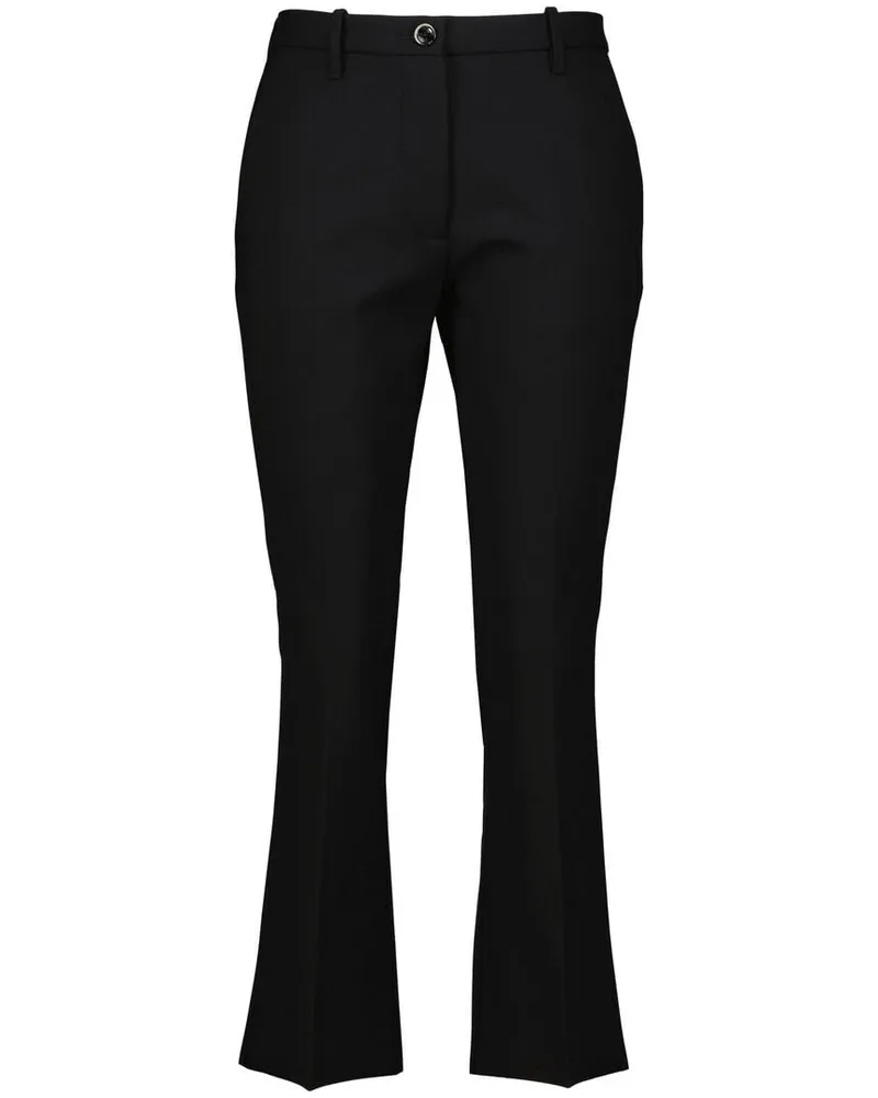 nine:inthe:morning Damen Stoffose mit Wolle ROME Schwarz