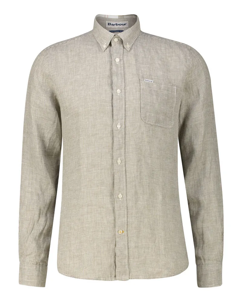 Barbour Herren Leinenhemd LINTON Oliv