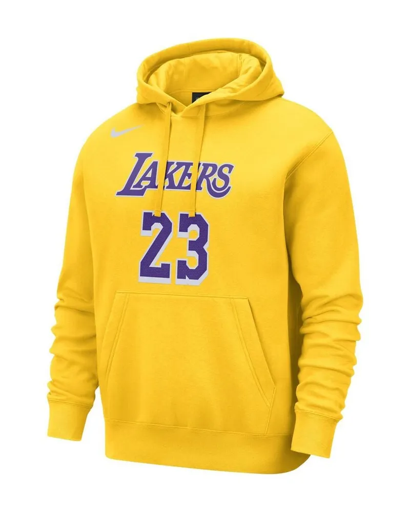 Nike Herren Hoodie NBA LOS ANGELES LAKERS LEBRON JAMES Gelb